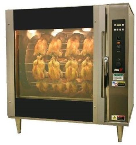 BKI SRR-14-S Rotisserie with Smoker double compartment 70 bird capacity