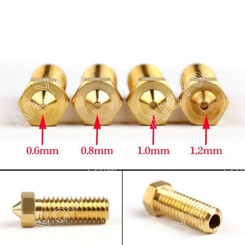 10pcs 1.2mm large flow e3d extruder nozzle print head for 3d printer 3mm for sale