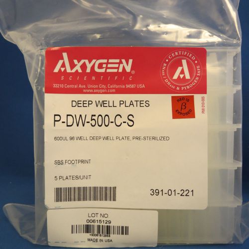 Qty 35 Axygen 96 Well Deep Well Plates 600ul PDW500C-S