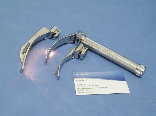 Welch Allyn Laryngoscope Handle with Sicoa Mac Blades