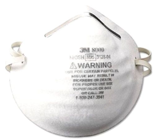 3M 8000 Particle Respirator N95, 30-Pack