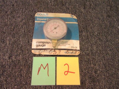 GOULD IMPERIAL EASTMAN HVAC COMPOUND GAUGE R-22 R-12 R-502 NEW