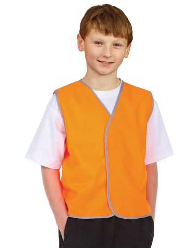 NEW KIDS BOYS GIRLS SAFETY FLURO SCHOOL SPORTS TEAM HIGH VISIBILITY VEST TOP