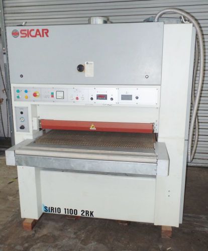 SICAR DUAL HEAD 43&#034; WIDE BELT SANDER SIRIO 1100 2RK