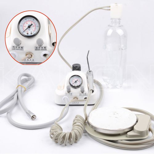 Dental Lab Portable Air Turbine Unit fit Compressor 2Holes Handpiece with Syri-R