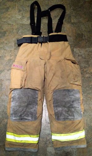 Firefighter turnout/bunker pants w/ belt/susp. - globe g-xtreme - 42 x 30 - 2006 for sale