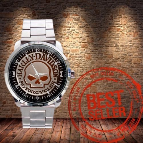 Hot Harley Davidson Skull Motorcycle Sport Metal Watch Fit Your Tshirt Motor