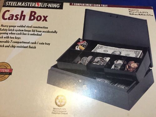 MMF CASH BOX STEELMASTER 7 COMPARTMENT CASH TRAY NEW IN BOX MODEL F10