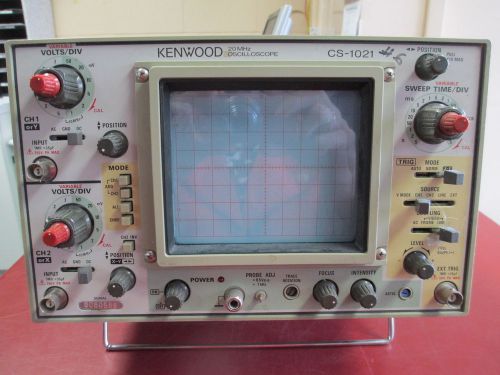 KENWOOD 20MHz OSCILLOSCOPE CS-1021 2 Channel Dual Trace OSCILLOSCOPE