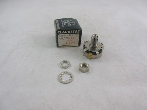 *NEW* CLAROSTAT 43C2 20K LOCKING POTENTIOMETER 2 WATT *60 DAY WARRANTY* TR