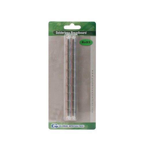 Global Specialties GS-100T Transparent Bus Strip w/100 Tie-points