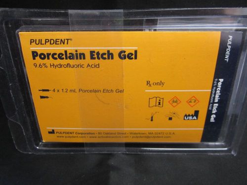 Dental Pulpdent Porcelain Etch Gel 4 x 1.2mL