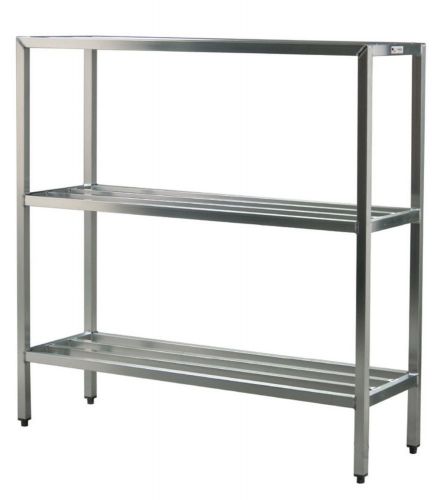 Aluminum all welded hd shelving three shelf 20&#034;d x 60&#034;h x 72&#034;l for sale
