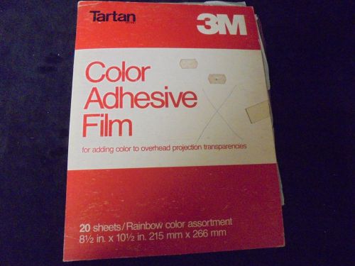 Tartan 3M COLOR ADHEASIVE 20 FILM overhead projection transparencies 8.5 x 10.5