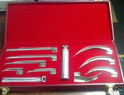 Wisconsin Laryngoscope Set EMT Veterinary Top Quality (MCINTOSH + MILLER)