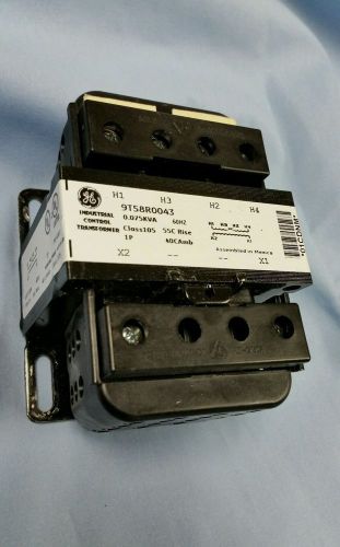 GE Transformer , CAT # 9T58R0043 , 0.075kVA ,  PRI 240/480V , SEC 120V