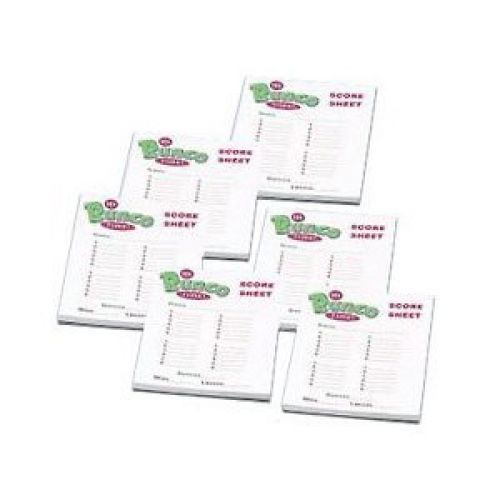 TaliCor Bunco Score Pads pack of 6