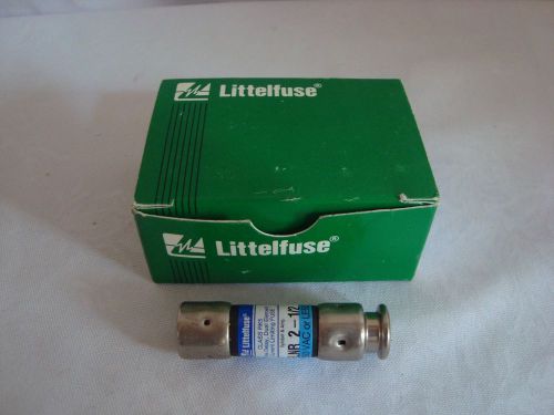 New in Box LITTELFUSE BOX OF 10 POWR-GARD FUSES FLNR  2-1/2 AMP 250 VOLT