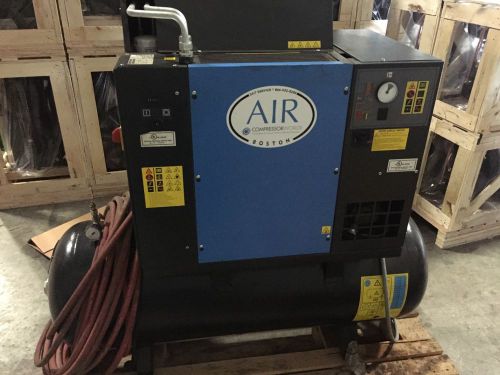 7.5 hp rotary screw air compressor with 60 gallon tank &amp; dryer for sale