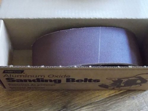 10 Norton 27922,  3&#034; X 21&#034; sanding belts 120 grit  NEW