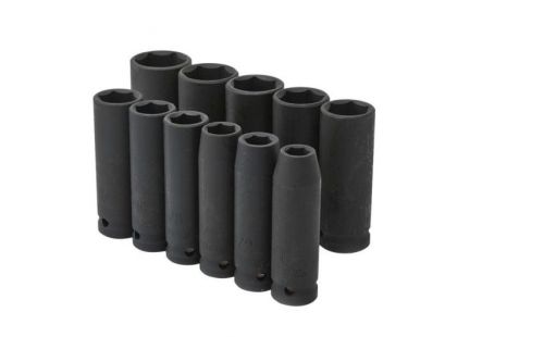 Husky 1/2 inch Drive Deep SAE Impact Socket Set (11-Piece), New