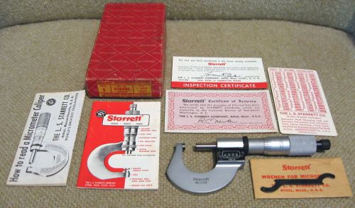 STARRETT 0-1&#034; DIGITAL CARBIDE ANVILS No. 216XRL / 216 MACHINIST MICROMETER