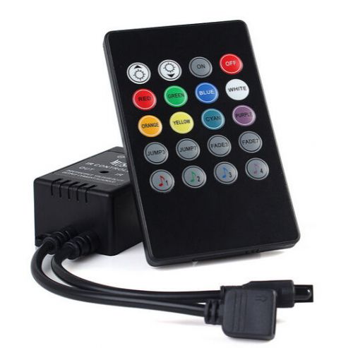 Lower 12-24V 20Key Music IR Remote Controller for 3528 5050 RGB Led strip lights