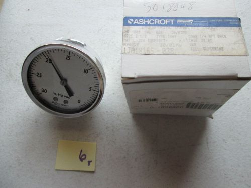 NEW IN BOX ASHCROFT INDUSTRIAL DURALIFE GAUGE 25 1009 SWL 02B 2 12&#034; (199-1)