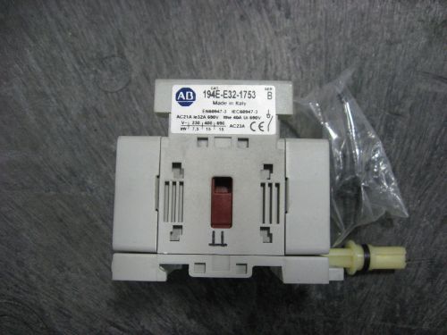 ALLEN BRADLEY LOAD SWITCH #194E-E32-1753 - 32A 600VAC SERIES B - NEW