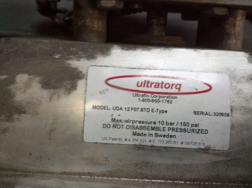 ULTRAFLO UDA 8 ULTRATORQ PNEUMATIC IRON STAINLESS 2 IN BUTTERFLY VALVE B347998