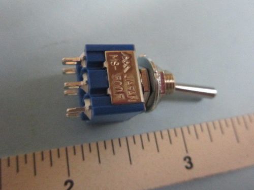 Mountain ms-500f dpdt on-on  toggle switch, solder terminals, 6a at 125vac for sale