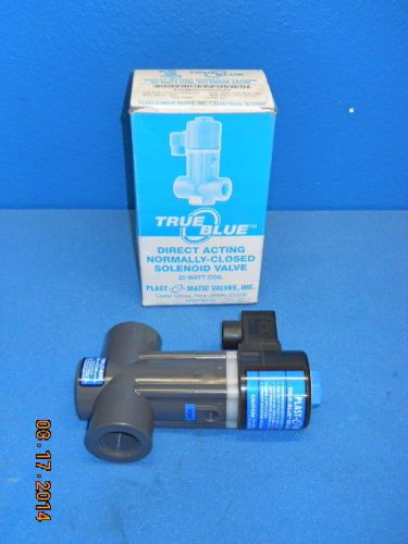 Plast-O-Matic True Blue 20 Watt 120V Coil Direct Solenoid Fluid Valve