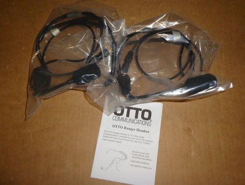 Lot of 2 OTTO Communications Ranger Headsets V4-10421