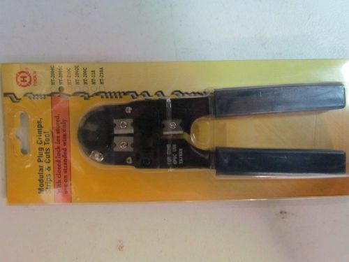 MODULAR CRIMP TOOL FOR 6P6C  CRIMPS, STRIPS, CUTS (STRANDED WIRE ONLY)