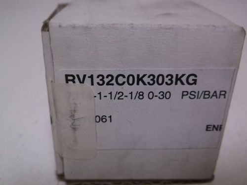 ENFM RV132C0K303KG PRESSURE GAUGE 0-30 PSI *NEW IN A BOX*