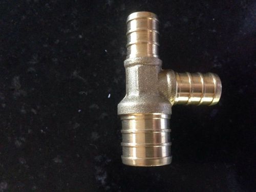 Pex Tee 3/4 X 1/2 X 1/2&#034; Brass Fitting 10pack