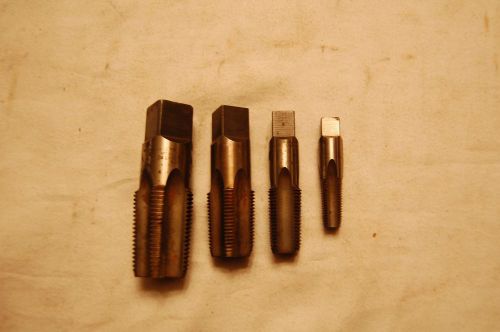 Assortment of Pipe Taps 1/4&#034;, 1/2&#034;, 3/4&#034; &amp; 1&#034;