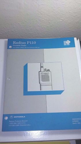 Motorola Radius P110 The Dealer&#039;s Radio Service Software Manual