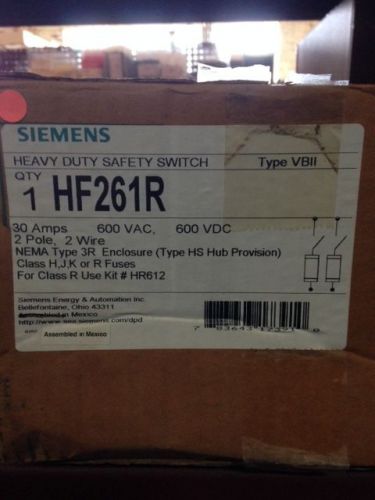 Siemens HF261R fused disconnect