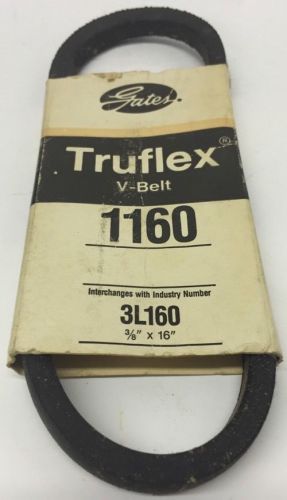 Gates NEW TRUFLEX V-BELT 3L160 3/8&#034; x 16&#034; NEW 1160