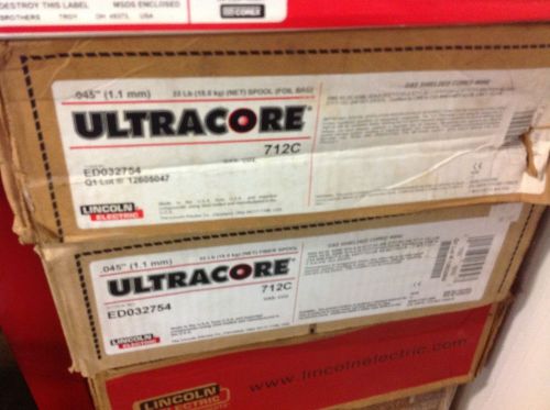 Lincoln electric ultracore gas shielded welding wire .045 /1.1mm 33lb new for sale