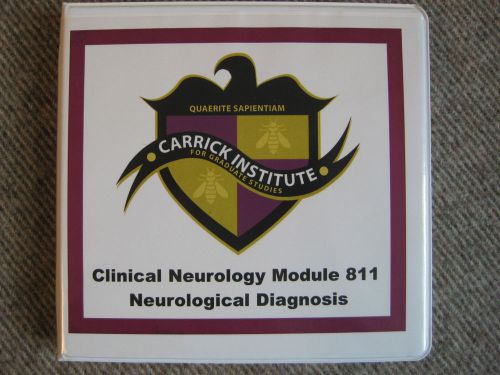 Clinical Neurology CD set - Carrick Institute Module 811