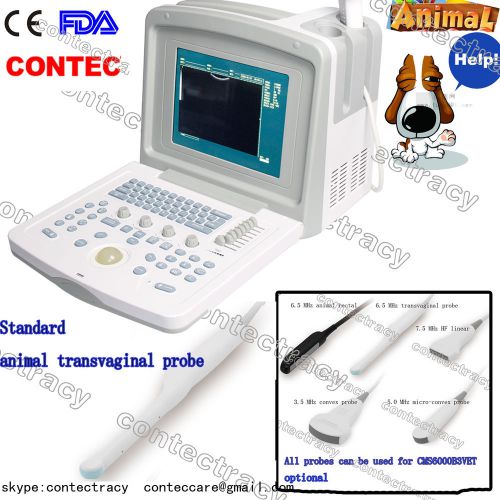 Digital veterinary ultrasound scanner portable vet machine,6.5 mhz transvaginal for sale