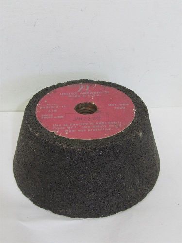 United Abrasives 26010, 5&#034; x 2&#034; x 5/8-11, Type II Cupstone