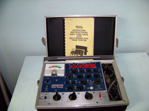 Eico Model 635 Vacuum Tube Tester w/ Manual