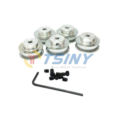 5pcs 40 Teeth Bore 5mm 8mm Aluminum Alloy 2GT Timing Pulley for Robot Parts