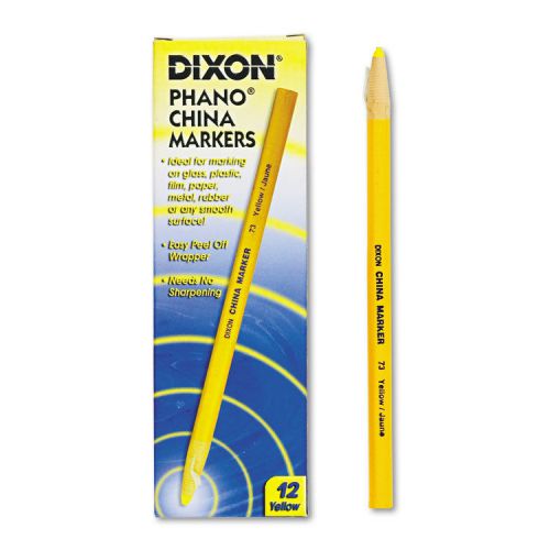 &#034;dixon china marker, yellow, dozen&#034; for sale