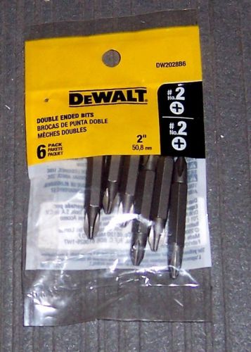 DEWALT DW2028B6 No. 2 Phillips Double Ended Bits, 6-Pack