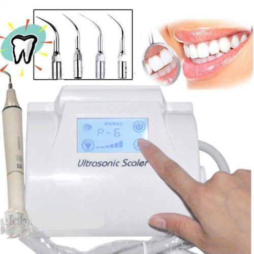 Dental ultrasonic piezo scaler scaling w handpiece fit ems touch screen+testgood for sale