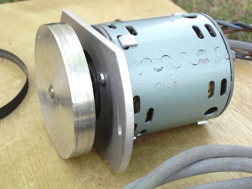 MSL Electric Motor 1/25 HP 120VAC 3000 RPM with Capacitor Flywheel Belt